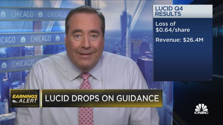 Lucid shares drop after earnings report