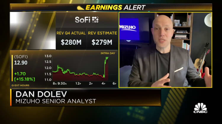 This is the strongest quarter for SoFi, says Mizuho senior analyst Dan Dolev
