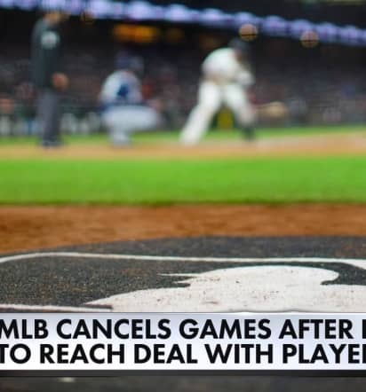 Opening day canceled by Major League Baseball