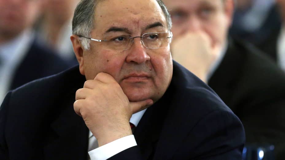 The Russian billionaire Alisher Usmanov photographed in Moscow, Russia, on March 19, 2015.