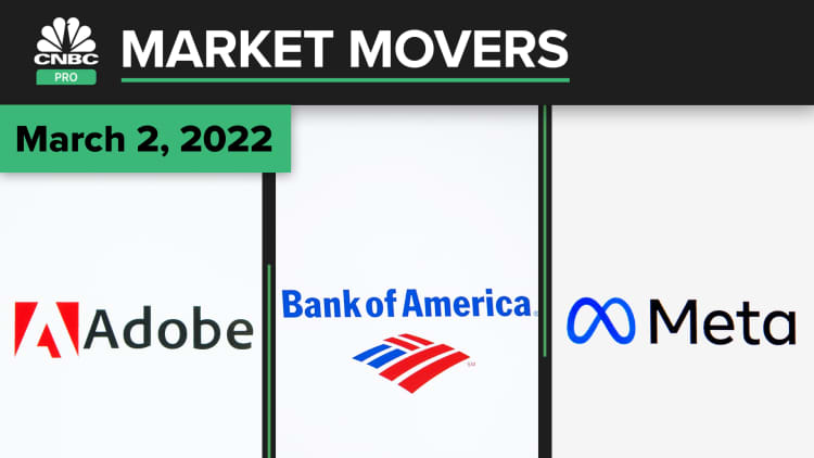 Adobe, Bank of America, and Meta are some of today's stocks: Pro Market Movers Mar. 2