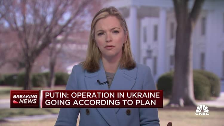 Putin: Operation in Ukraine going according to plan