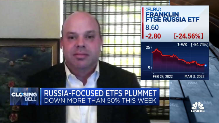 Russian ETFs could close in the near-term, says CFRA's Todd Rosenbluth