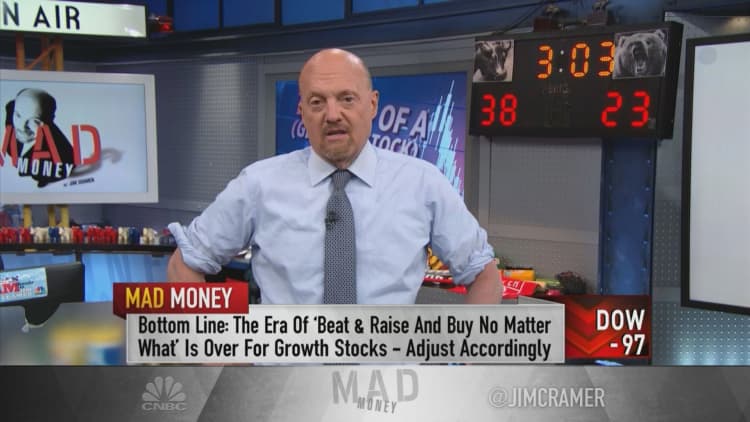 Jim Cramer issues warning for investors still betting on high-growth tech stocks