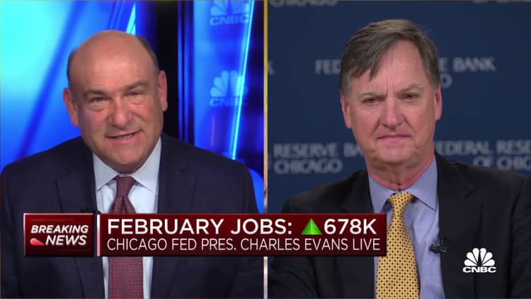 Chicago Fed President Evans: February jobs report doesn't change Fed's plan