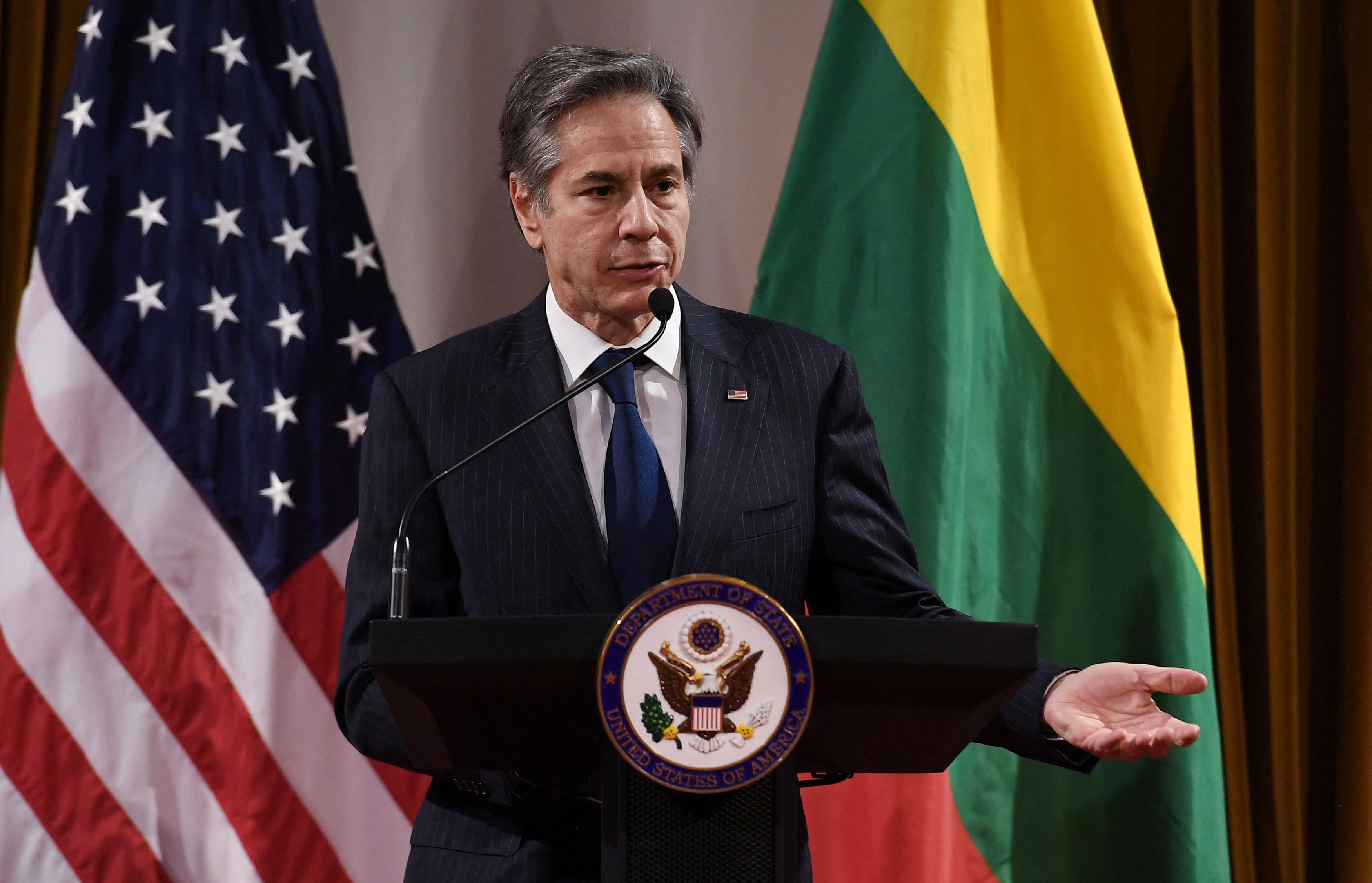 Secretary of State Blinken tells NATO ally Lithuania 'an attack on one is an attack on all'