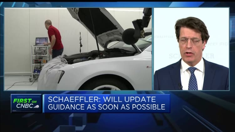We're suspending our guidance as global volatility rises, says Schaeffler CEO