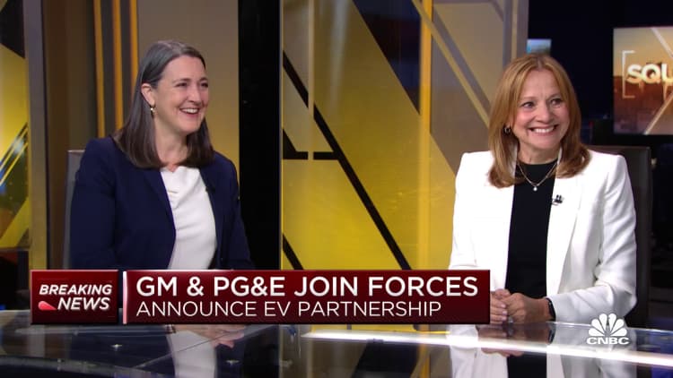Watch CNBC's full interview with General Motors CEO Mary Barra and PG&E CEO Patti Poppe