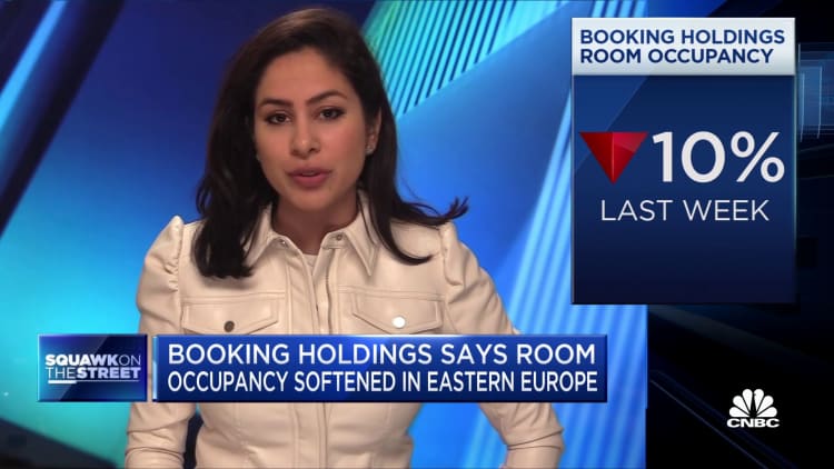 Booking Holdings says room occupancy softened in Eastern Europe