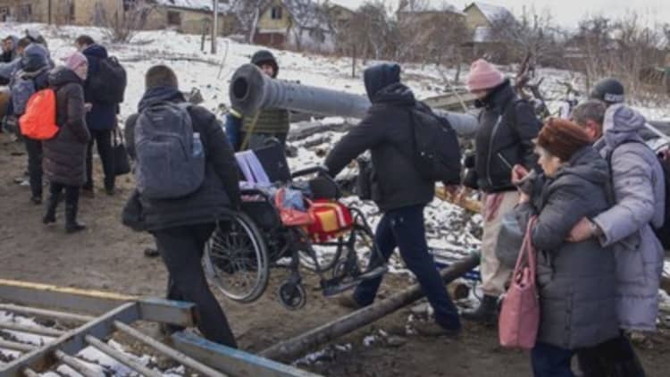 Two million people have fled Ukraine in 13 days since Putin invasion began