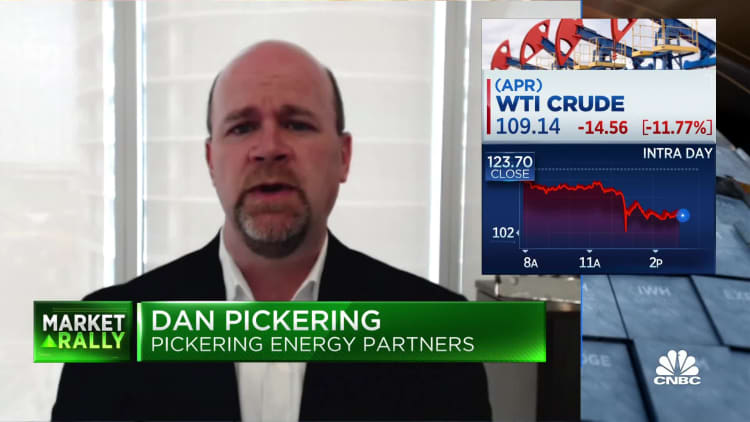 We're gonna have a higher average oil price if we're not going to buy from bad actors, says Dan Pickering