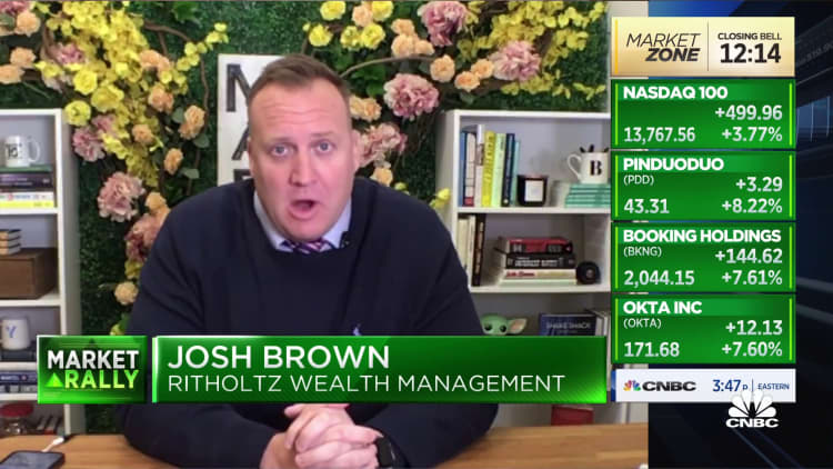 This is the opposite of what we've been seeing in the markets, says Josh Brown