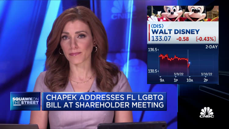 Disney CEO Bob Chapek addresses Florida's ‘Don’t Say Gay’ bill