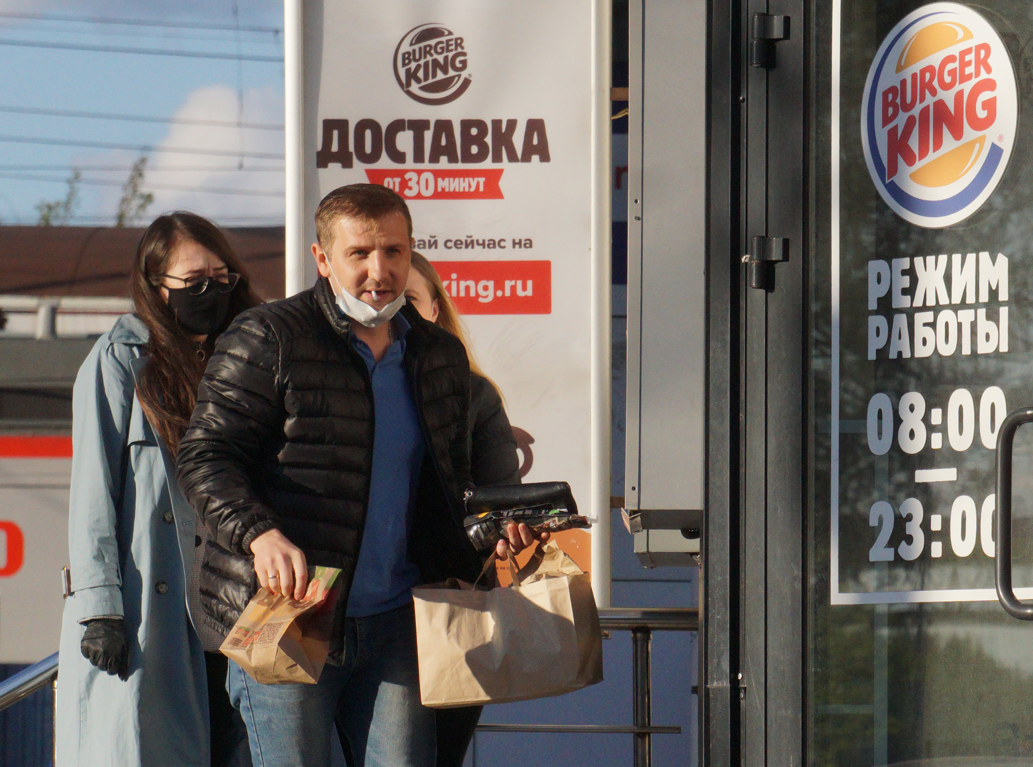 Burger King halts corporate support for its 800-plus franchised locations in Rus..