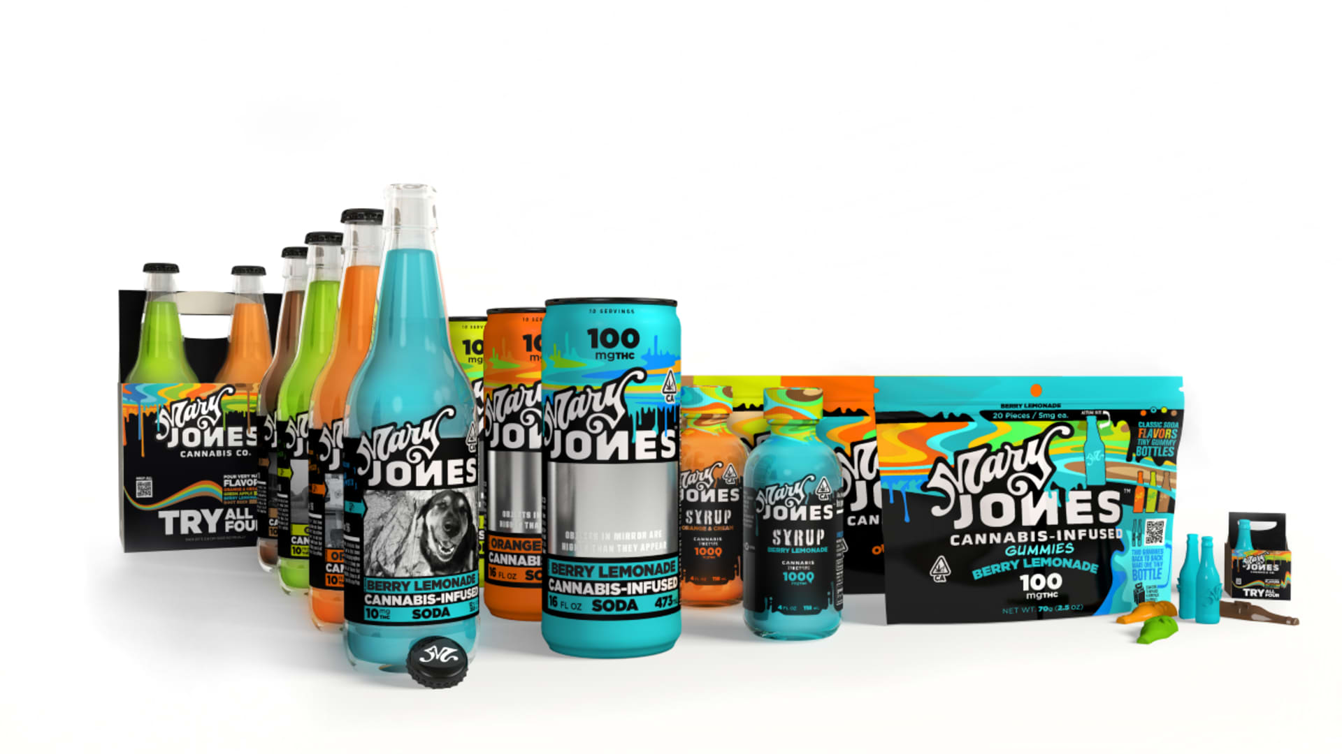 Jones Soda unveils cannabis-infused sodas, syrups and gummies under new Mary Jones brand