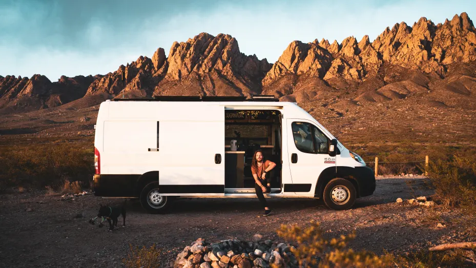 Since moving into a van in 2018, Trent Arant and his dog Millie have visited 20 cities and 20 U.S. states.