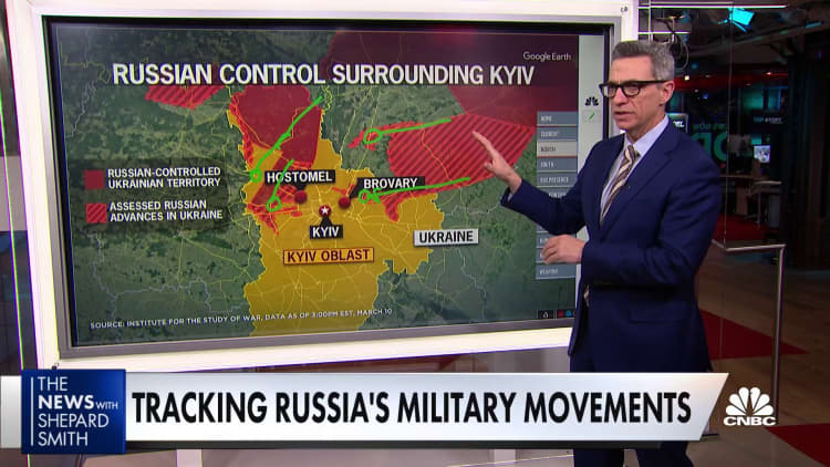Tracking Russia's military movements in Ukraine