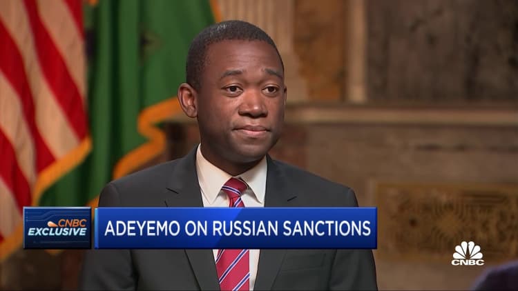 Deputy Treasury Secretary Wally Adeyemo discusses sanctions against Russia
