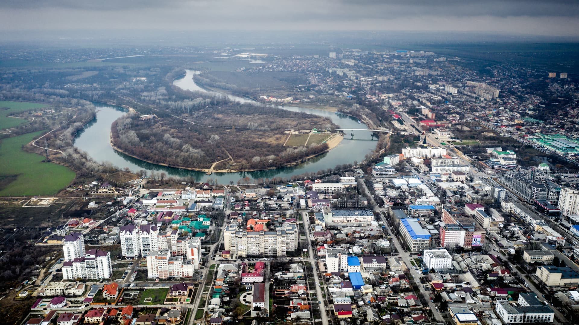 Tiraspol, the capital and largest city in Transnistria, an unrecognized breakaway state in Moldova.