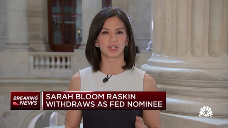 Sarah Bloom Raskin withdraws as Fed nominee