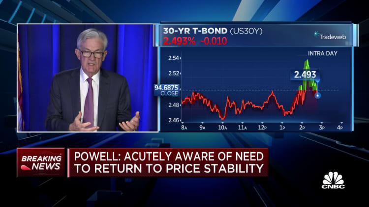 Monetary policy starts to bite with a lag, says Fed Chair Powell