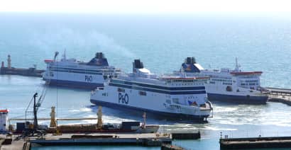 British ferry firm lays off 800 staff, but some crew members refuse to leave ships
