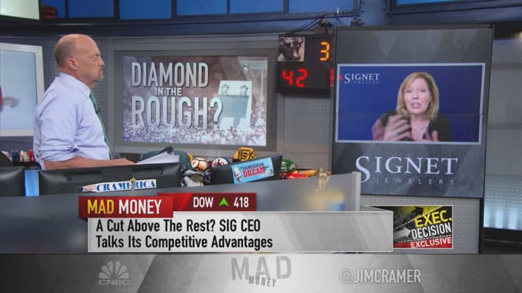 Watch Jim Cramer's full Interview with Signet Jewelers CEO Gina Drosos
