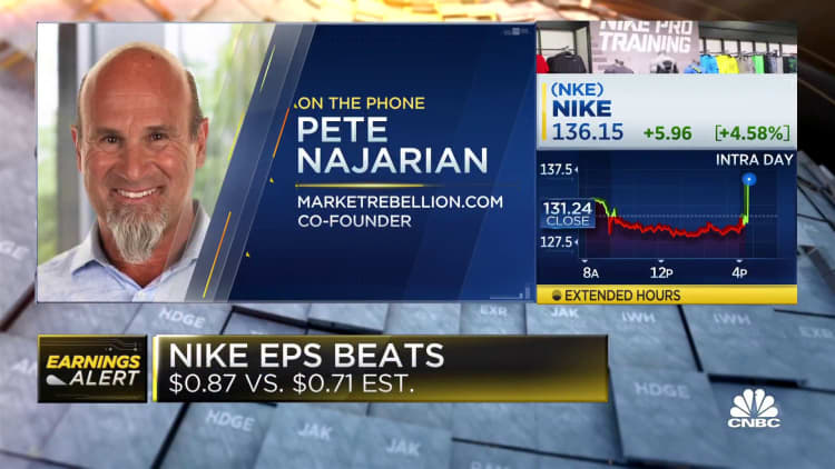 MarketRebellion's Pete Najarian reacts to Nike's earnings beat