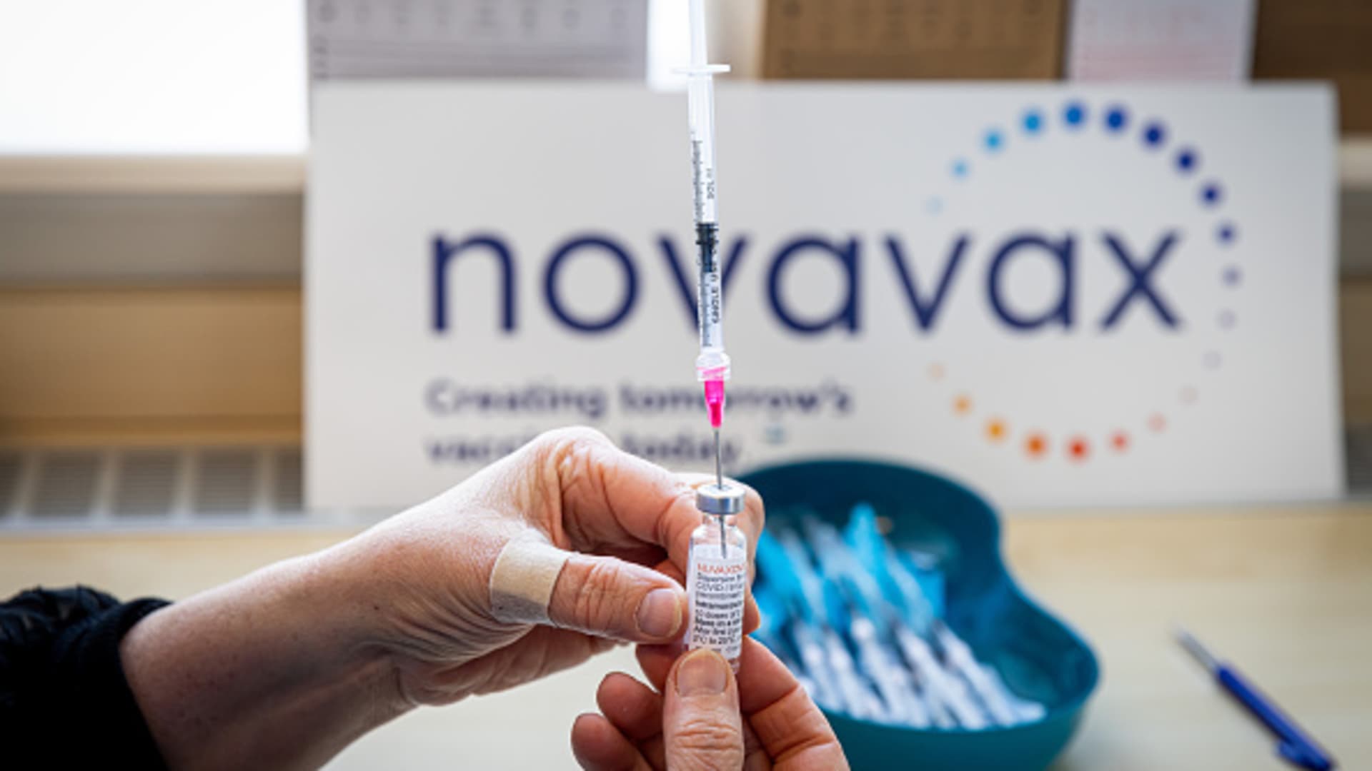 Novavax surges after company unveils job cuts, positive vaccine data