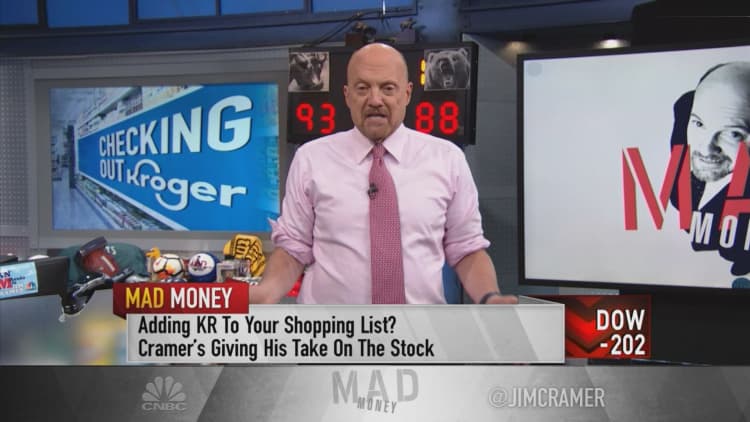 Kroger is a safety stock that can withstand inflation, Jim Cramer says
