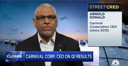 'Things are really positive from a demand and booking front looking forward,' says Carnival CEO