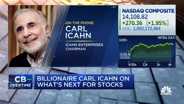 Billionaire investor Carl Icahn say he's doesn't know whether Fed can engineer a 'soft landing'