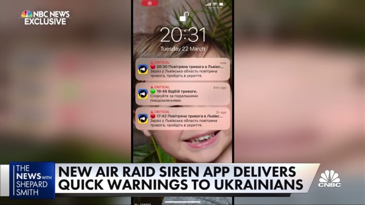 New air raid siren app delivers quick warnings to Ukrainians