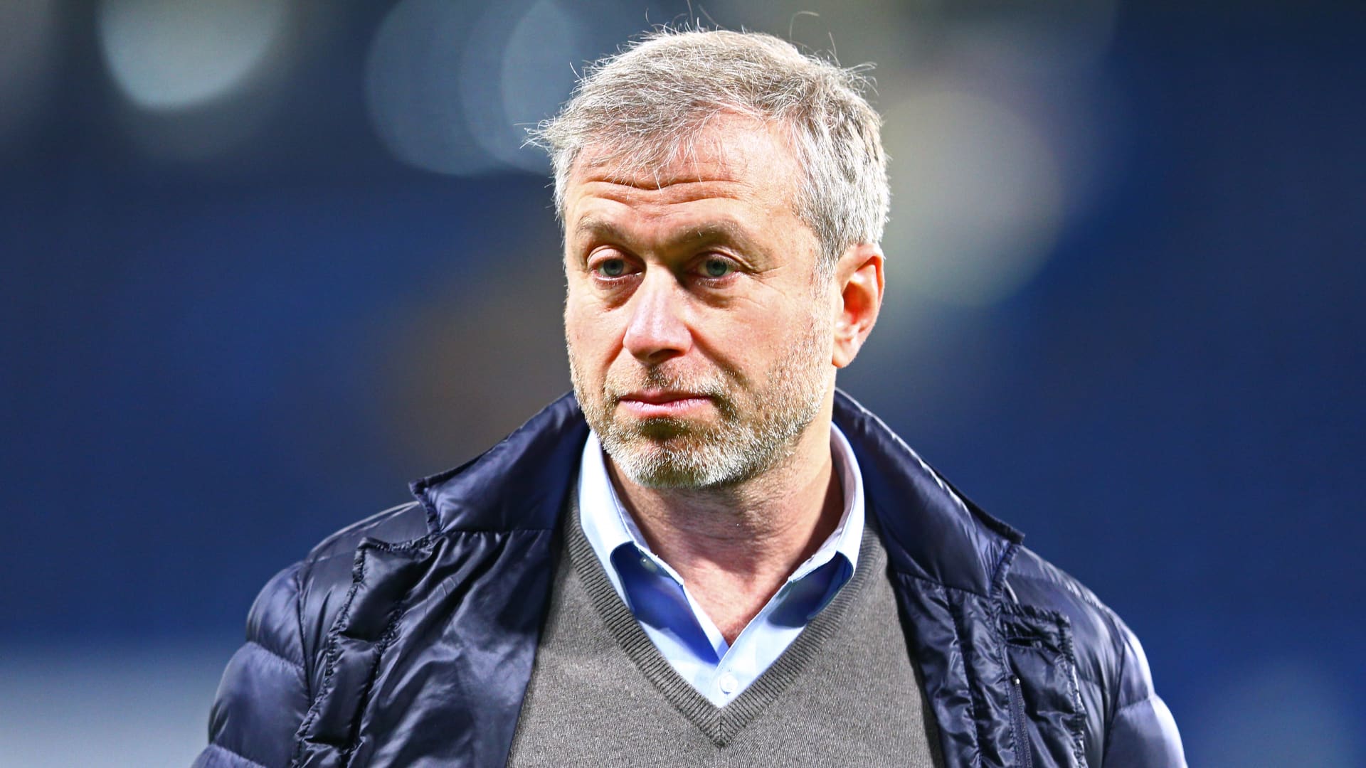Chelsea owner Roman Abramovich looks on after their 3-1 win in the Barclays Premier League match between Chelsea and Sunderland at Stamford Bridge on December 19, 2015 in London, England.