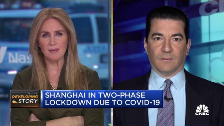 Shanghai will have a hard time containing Covid infections, says Dr. Scott Gottlieb