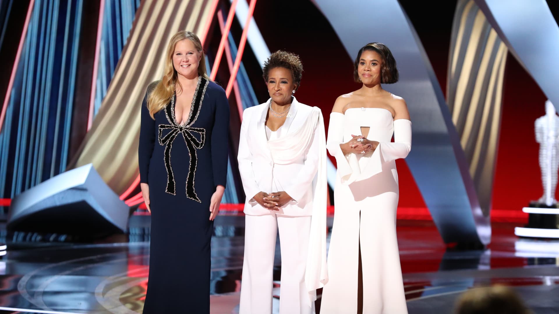 Amy Schumer, Wanda Sykes and Regina Hall host the 94th annual Academy Awards.