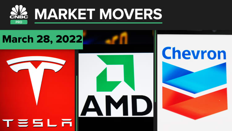 Tesla, AMD, and Chevron are some of today's stock picks: Pro Market Movers Mar. 28