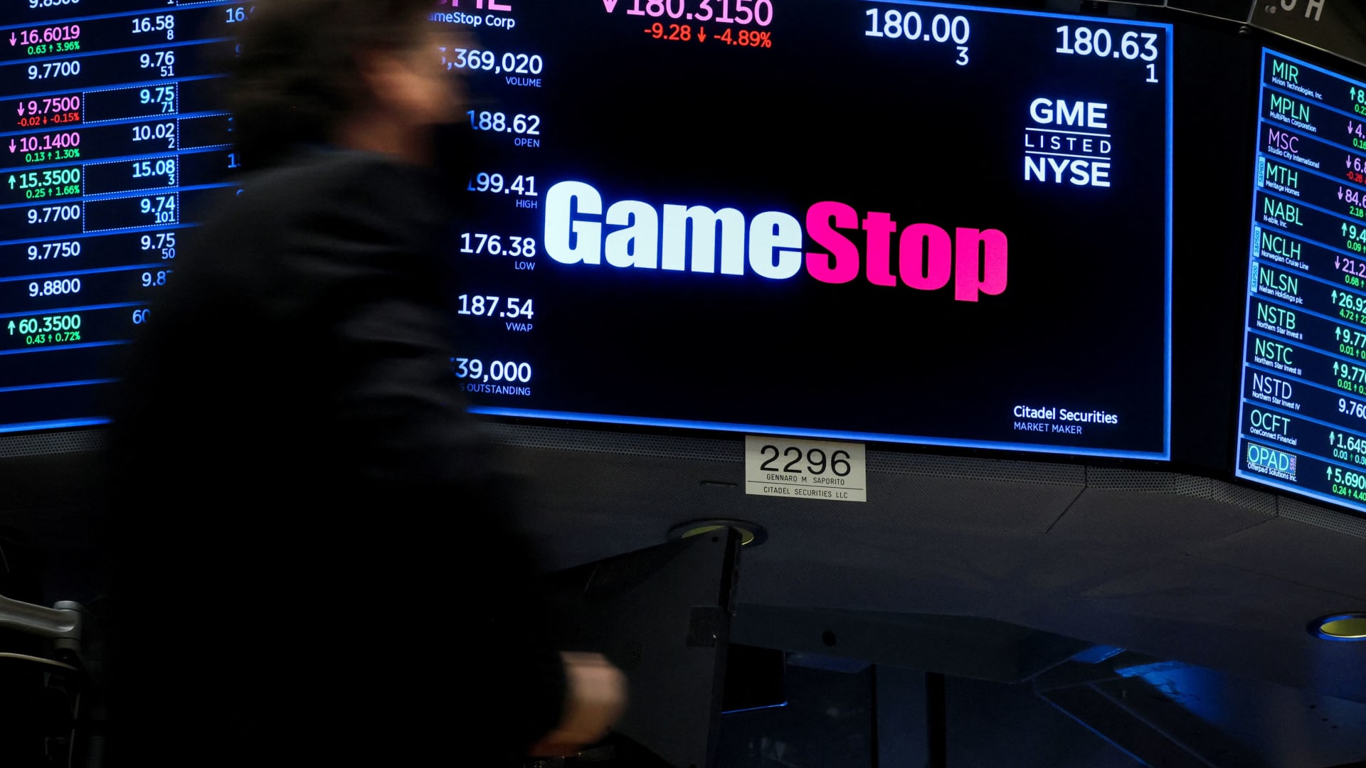 Stocks making the biggest moves midday: GameStop, Uber, Nielsen Holdings and more