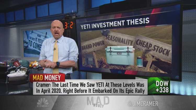 Yeti is an investable stock for these three reasons, Jim Cramer says