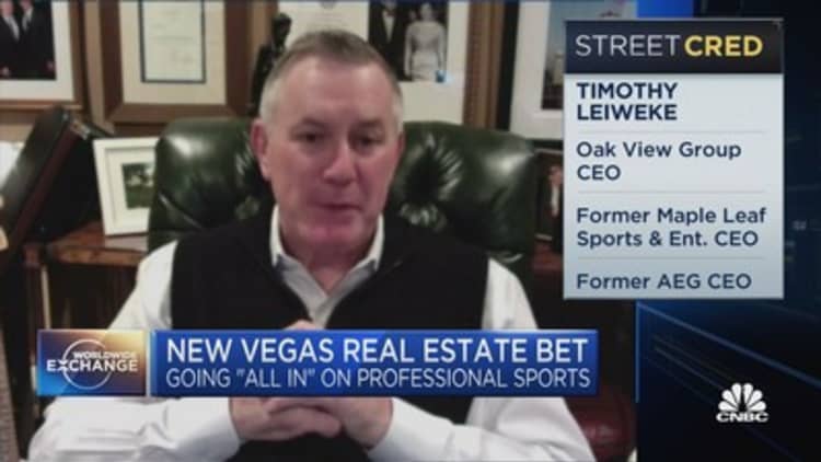 Tim Leiweke's Oak View Group announces a new $3B Las Vegas project to build an arena, stadium and casino