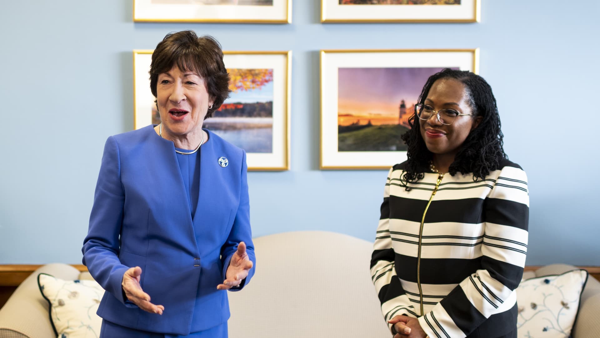 GOP Sen. Susan Collins says she will vote for Biden Supreme Court pick Ketanji Brown Jackson, giving her likely confirmation bipartisan support