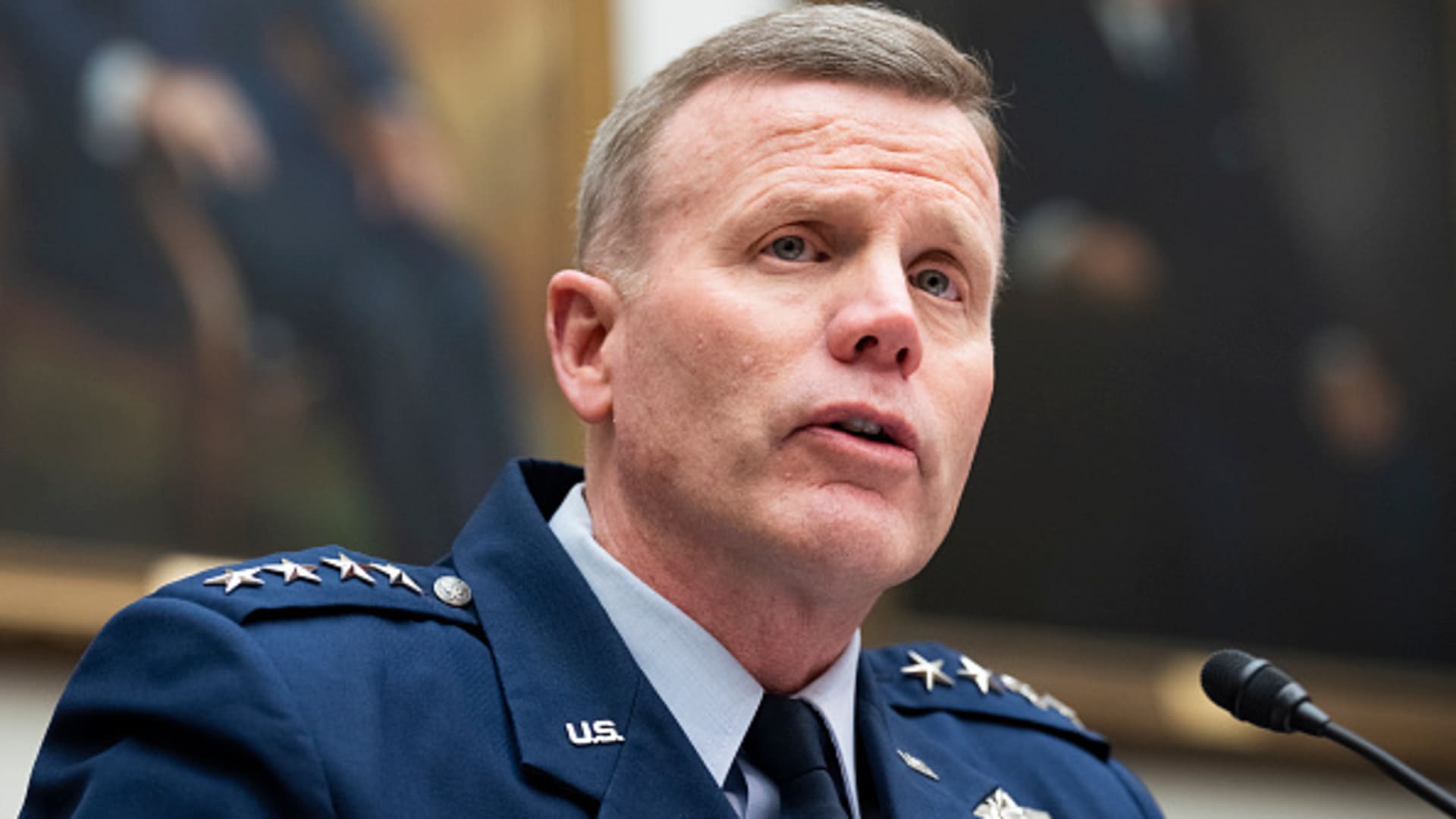 General Tod Wolters, commander, U.S. European Command, testifies during the House Armed Services Committee hearing titled National Security Challenges and U.S. Military Activity in Europe, in Rayburn Building on Wednesday, March 30, 2022.