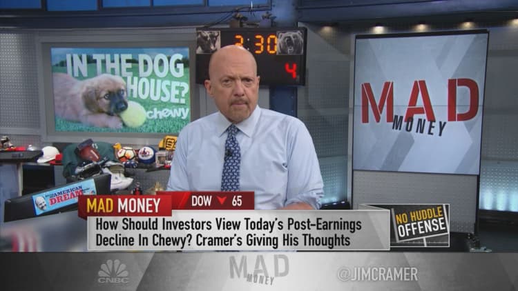 Invest in Petco instead of Chewy, says Jim Cramer