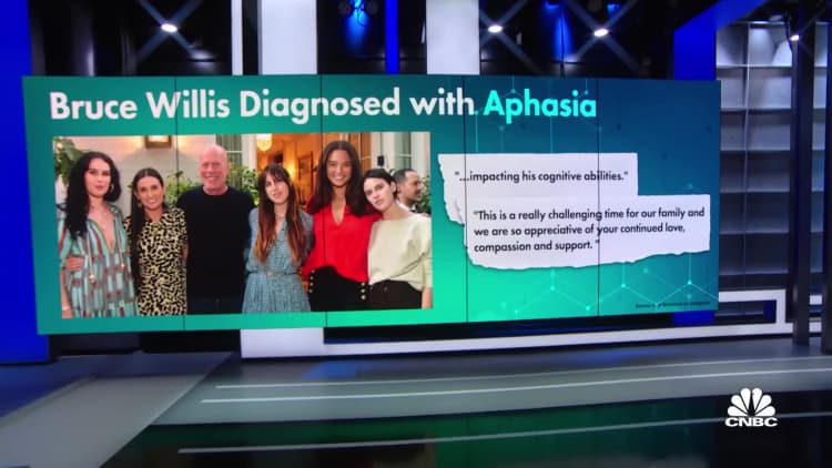 Actor Bruce Willis diagnosed with Aphasia
