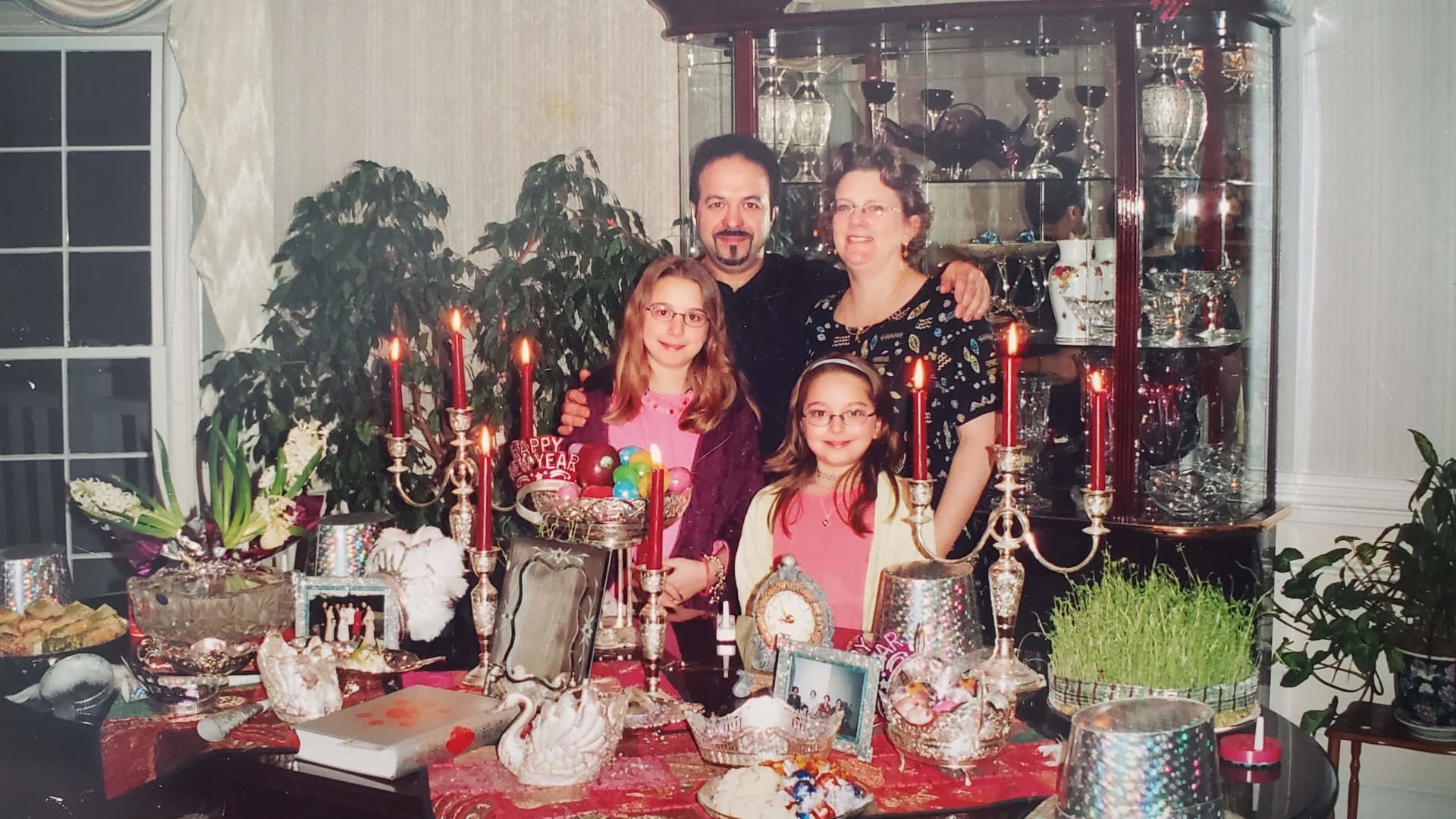 Leila Kartforosh (lower right) as a child with her family.