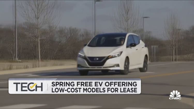 Spring Free EV startup offers 3-year EV leases that target ride-hailing, last-mile delivery drivers
