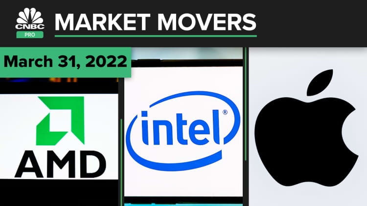 AMD, Intel, and Apple are some of today's stock picks: Pro Market Movers Mar. 31