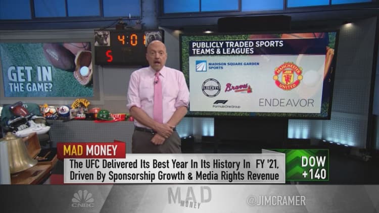 Sports fanatics should consider buying these three stocks, Jim Cramer says