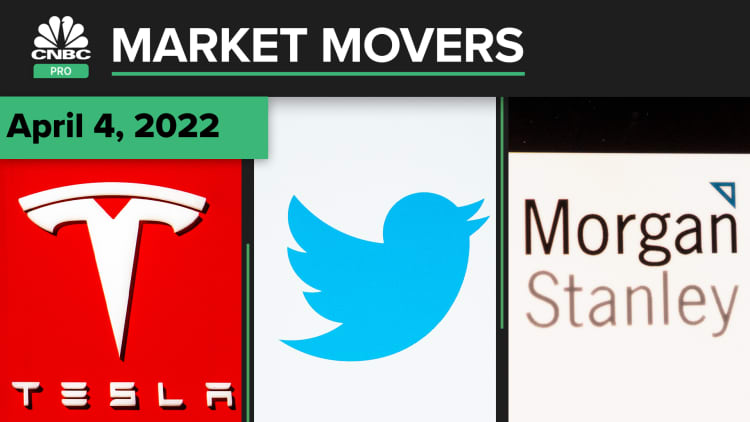 Tesla, Twitter, and Morgan Stanley are some of today's stocks: Pro Market Movers April 4