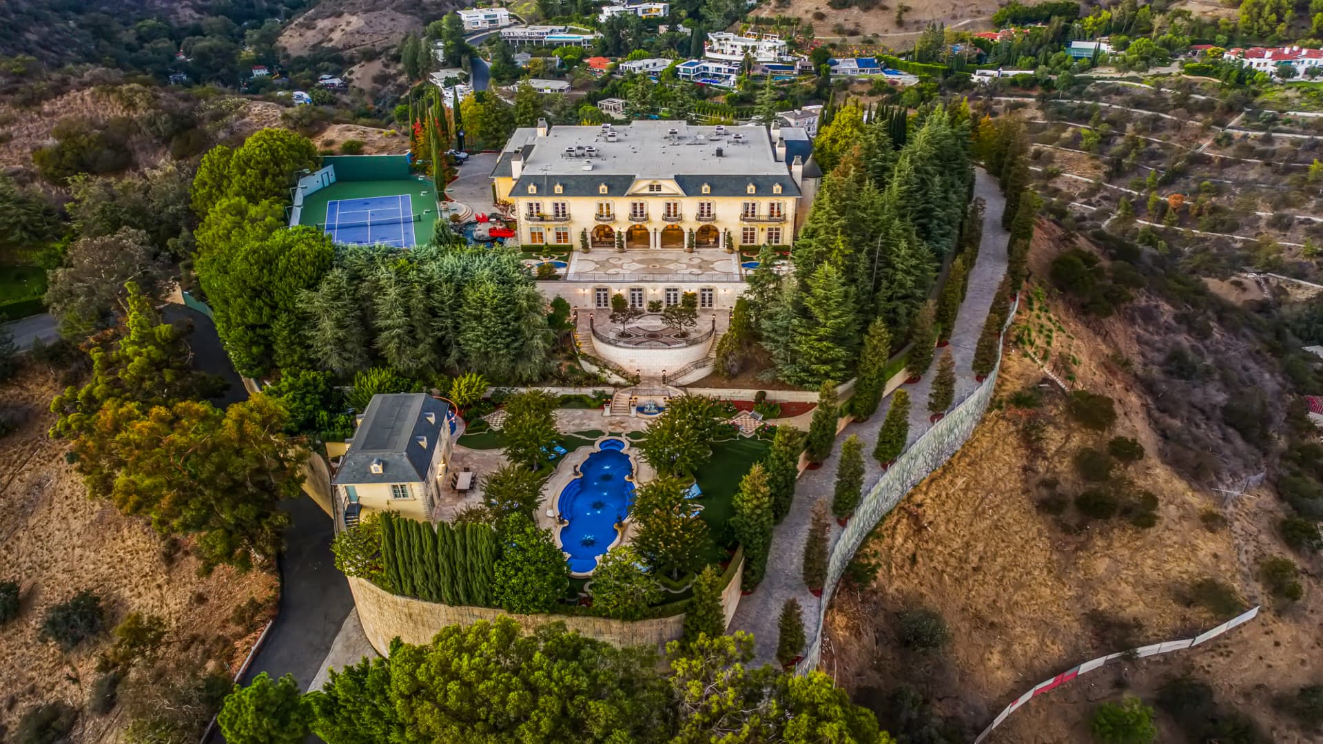 Inside the  million hilltop palace for sale in Beverly Hills
